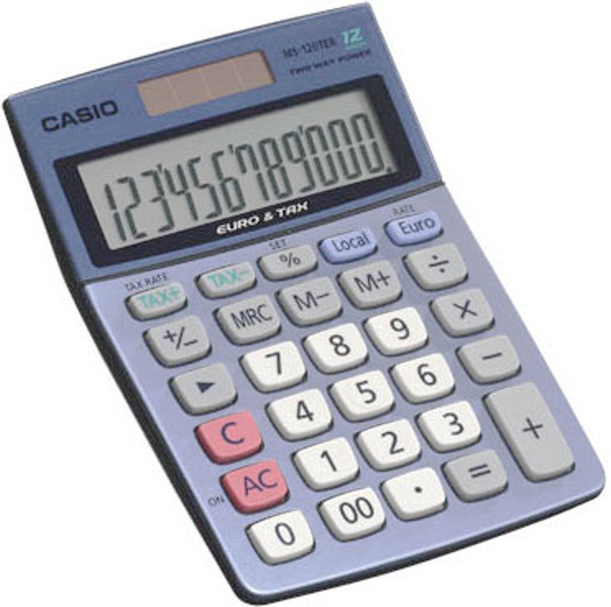 Groene Casio Rekenmachine Casio MS-120TER Bureaurekenmachine, 12-Cijferig, Blauw | bol.com