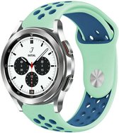 Strap-it Samsung Galaxy Watch 4 Classic 42mm sport band - aqua/blauw