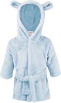 badjas junior fleece lichtblauw maat 74-80