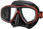 TUSA Snorkelmasker Duikbril Ceos - M-212QB-MDR - zwart/rood