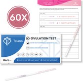 Telano Ovulatietest 60 stuks Dipstick Gevoelig met Ovulatiekalender