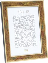 Deknudt Frames fotolijst S40JB2 - goud met zwarte zijkant - 13x18 cm