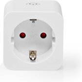 Nedis SmartLife Smart Stekker | Wi-Fi | 1 Stuks | 3680 W | Type F (CEE 7/3) | -10 - 45 °C | Android™ / IOS | Wit