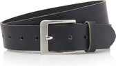 4cm brede zwarte echt lederen jeans riem maat 105