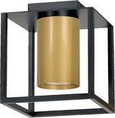 Emibig - Plafondlamp Tiper 1 lichts zwart - goud