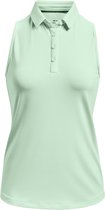 UA Zinger Sleeveless Polo-Sea Mist / / Metallic Silver