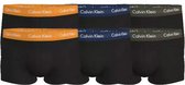 Calvin Klein 6-pack boxershorts low rise trunk orange/blue shadow/green