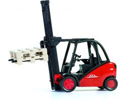 SIKU 1722, Linde heftruck, 1:50, metaal/kunststof, rood, beweegbare vork, incl. 2 pallets