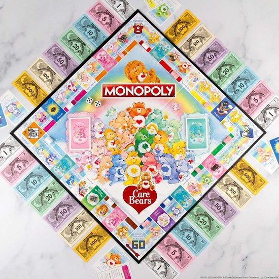 Thumbnail van een extra afbeelding van het spel Monopoly Care Bears Unlock the Magic Edition Engelse Versie