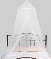 Witte klamboe voor een eenpersoons bed - 40 x 230 x 630 cm - Polyester