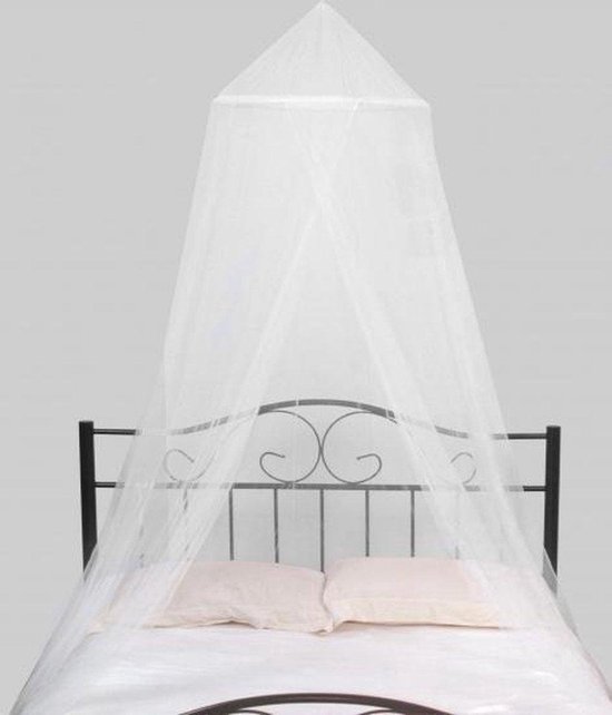 sneeuw Peer Zonnig Witte klamboe voor een eenpersoons bed - 40 x 230 x 630 cm - Polyester |  bol.com