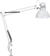 Bureaulamp maul study tafelklem excl.lamp e27 wit | 1 stuk