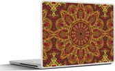 Laptop sticker - 15.6 inch - Patroon - Mandala - Planten - 36x27,5cm - Laptopstickers - Laptop skin - Cover