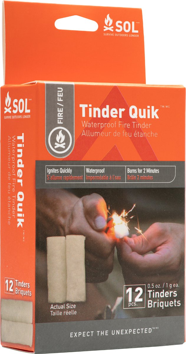 Tondel Natural Quick Wick Tinder Wax Infused Jute Fire Starter
