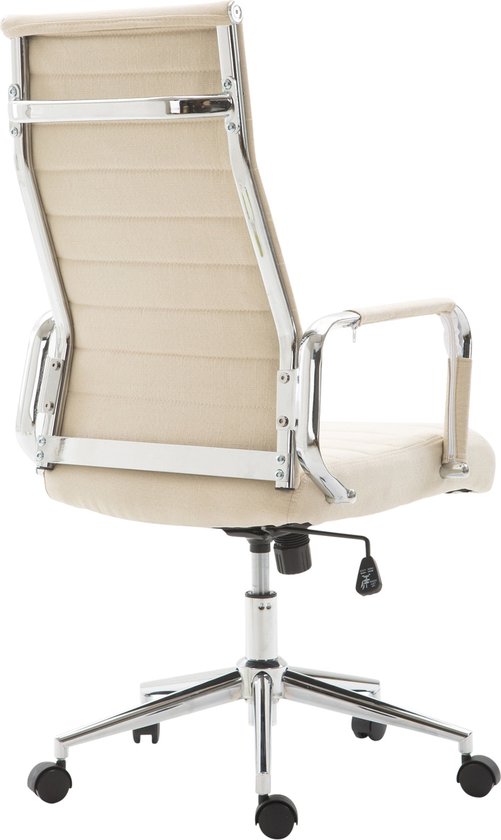 CLP Columbus Bureaustoel - Ergonomisch - Voor volwassenen - Stof - creme