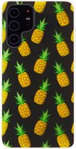ADEL Siliconen Back Cover Softcase Hoesje Geschikt voor Samsung Galaxy S22 - Ananas