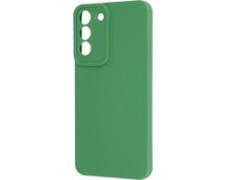 Casemania Hoesje Geschikt voor Samsung Galaxy S22 Plus - Groen - Siliconen Back Cover met Camera Bescherming