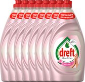 Liquide vaisselle Dreft Clean & Care - Rose & Satin - 8 x 780 ml - Pack économique