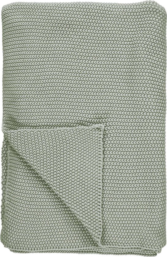 MARC O'POLO Nordic Knit Plaid Garden Green - 130x170 cm