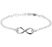 GLAMS - Bracelet Infinity 2,0 mm 17 + 2 cm - Argent