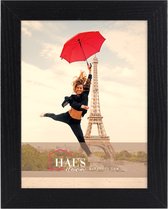 HAES DECO - Cadre photo bois Paris noir pour 1 photo format 20x25 - SP001201
