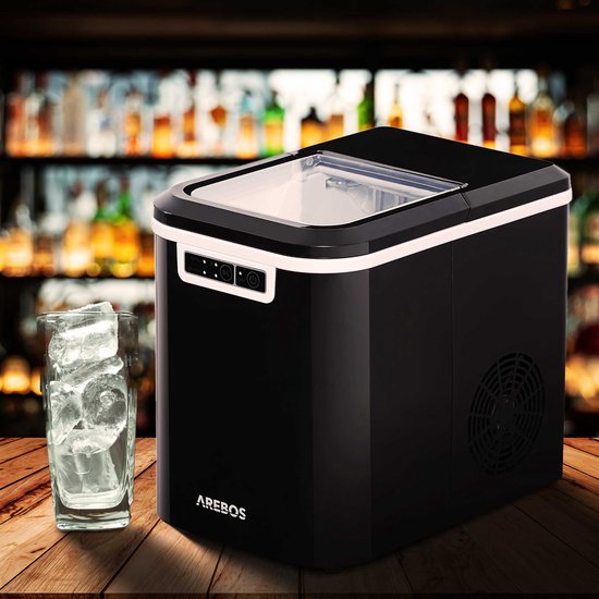 AREBOS IJsblokjesmachine - Ijsmachine - 2,2 L - 12kg in 24h - Zwart van AREBOS — afbeelding 5