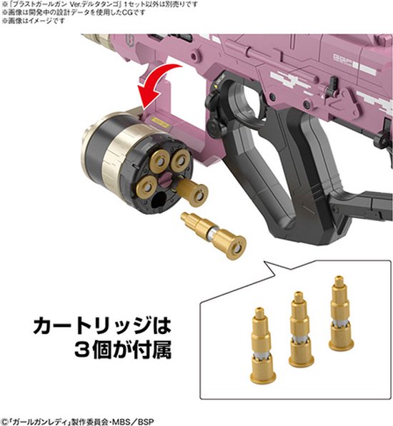 BANDAI Girl Gun Lady 1/1 Blast Girl Gun Ver. Alpha Tango Plastic Model Kit Japan