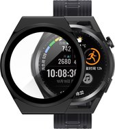 Strap-it TPU case - zwart bescherm hoesje geschikt voor Huawei Watch GT Runner - zwarte beschermhoes voor Huawei Watch GT Runner