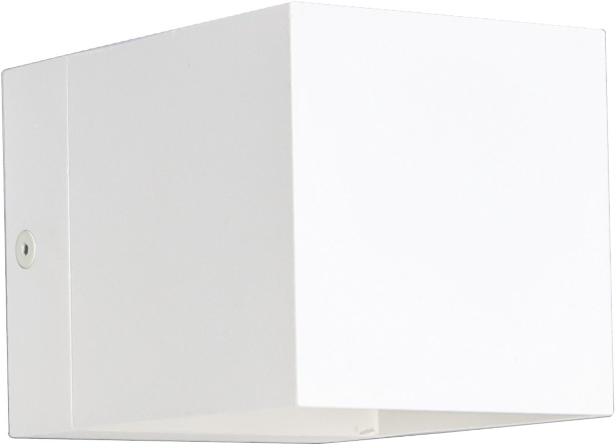 QAZQA transfer - Moderne Wandlamp Up Down voor binnen - 1 lichts - D 105 mm - Wit - Industrieel - Woonkamer | Slaapkamer | Keuken