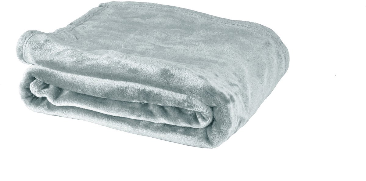 Swissation Polar Fleece Plaid Frances - 130x170cm - Grijs - Extra zacht en lekker warm