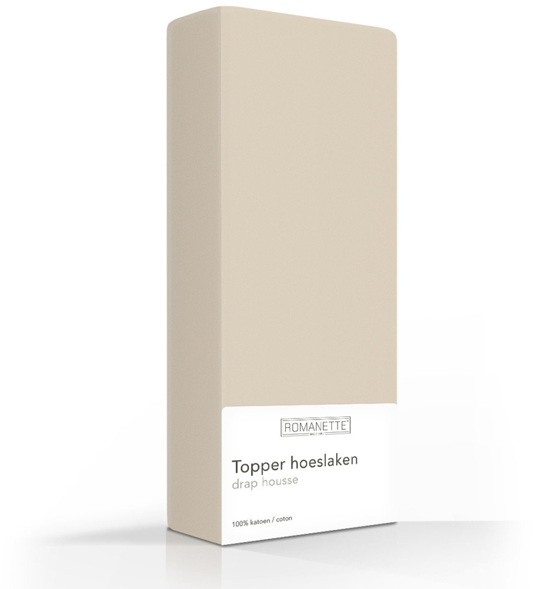 Romanette Luxe Verkoelend Topper Hoeslaken - Katoen - 180x220 cm - Camel
