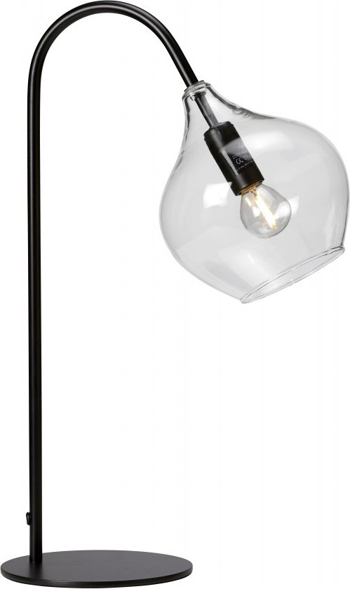 Trendhopper tafellamp Rakel 28x17x50,5 cm mat zwart - helder