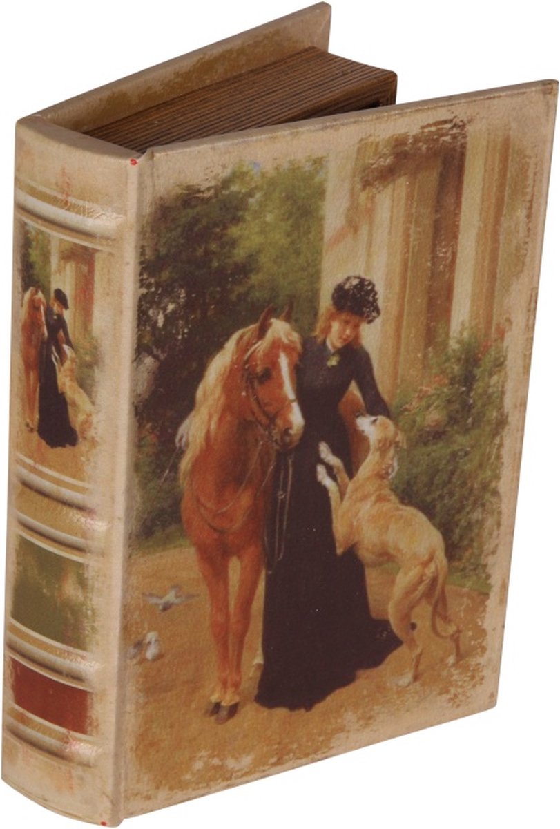 Baroque - Opberger - Opbergboek Dame 20 cm - Bruin - 20x14x4 - PU Leather