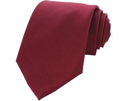 Sorprese Stropdas - Bordeaux rood - 100% Zijde - Stropdassen voor heren - Cadeau
