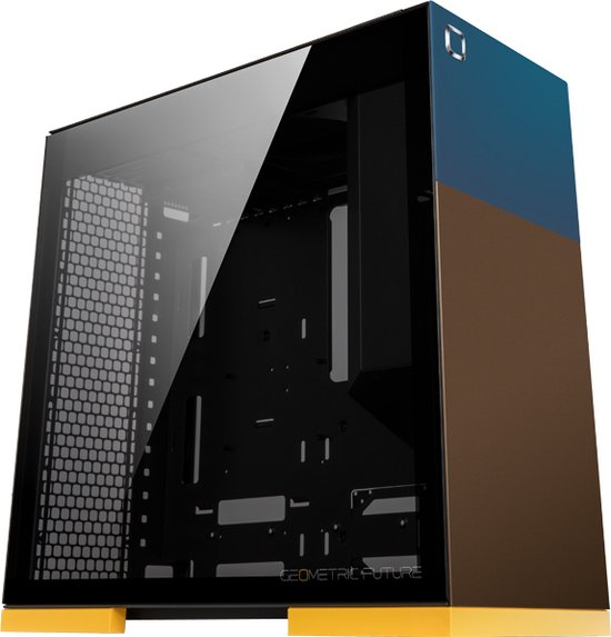Geometric Future M8 Celluloid Mid tower Pc behuizing, verticaal luchtkanaalontwerp, USB 3.1 type C, GEO-M8-CEL