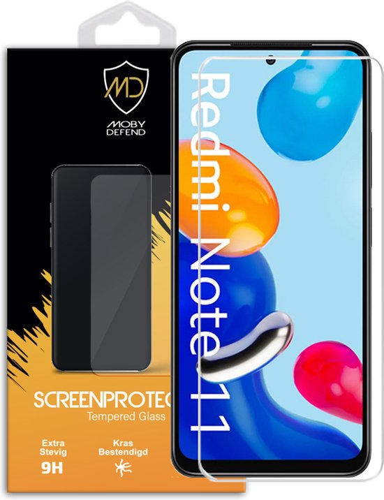 Xiaomi Redmi Note 11 - Note 11S Screenprotector - MobyDefend Case-Friendly Gehard Glas Screensaver - Glasplaatje Geschikt Voor Xiaomi Redmi Note 11 - Xiaomi Redmi Note 11S