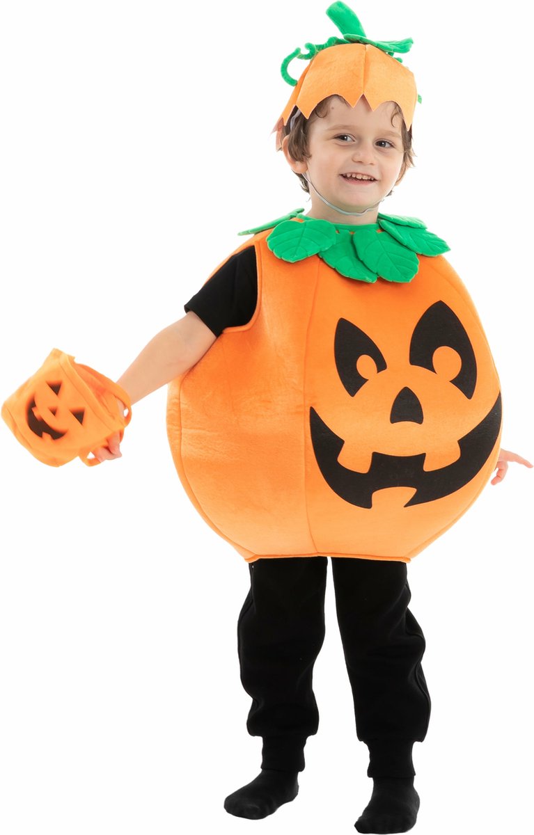 Huifengjie Costume de citrouille pour femme, costume d'Halloween pour femme, costume de citrouille avec panier de citrouille et chapeau, costume de