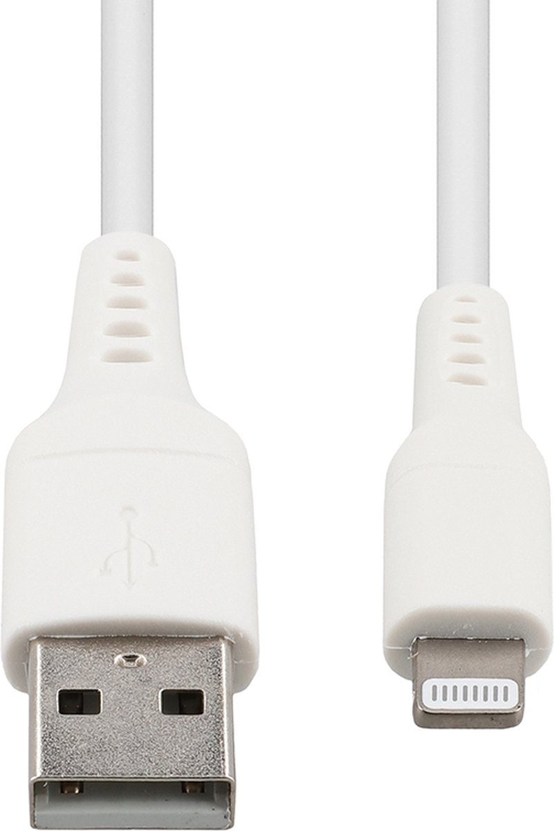 USB naar Lightning Kabel - MFI - Grab 'n Go - 1 meter - Wit