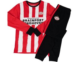 foto van PSV Pyjama Thuis 24-25 Rood Wit Maat 152 - PSV Slaapkamer - PSV Eindhoven -