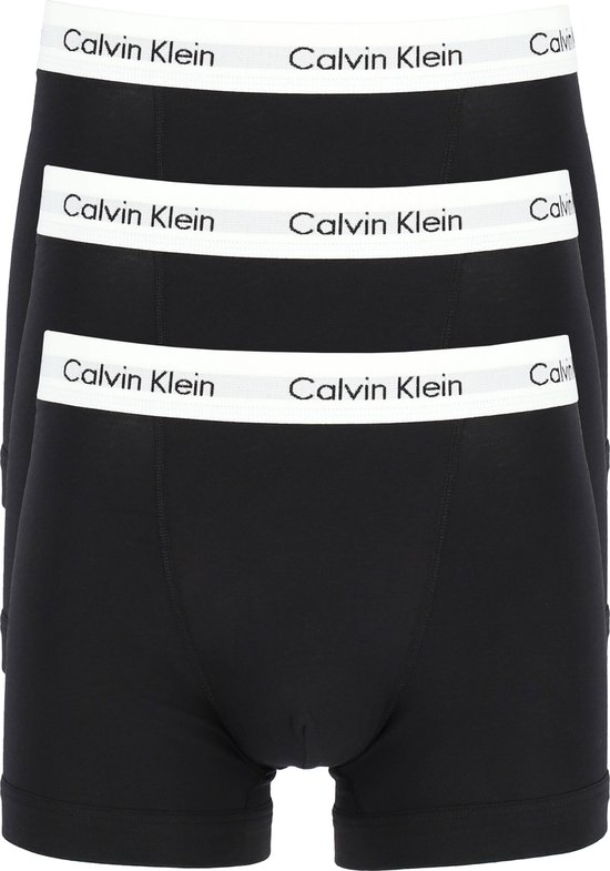 Calvin Klein 3 Pack Heren Boxershorts Zwart Maat S bol