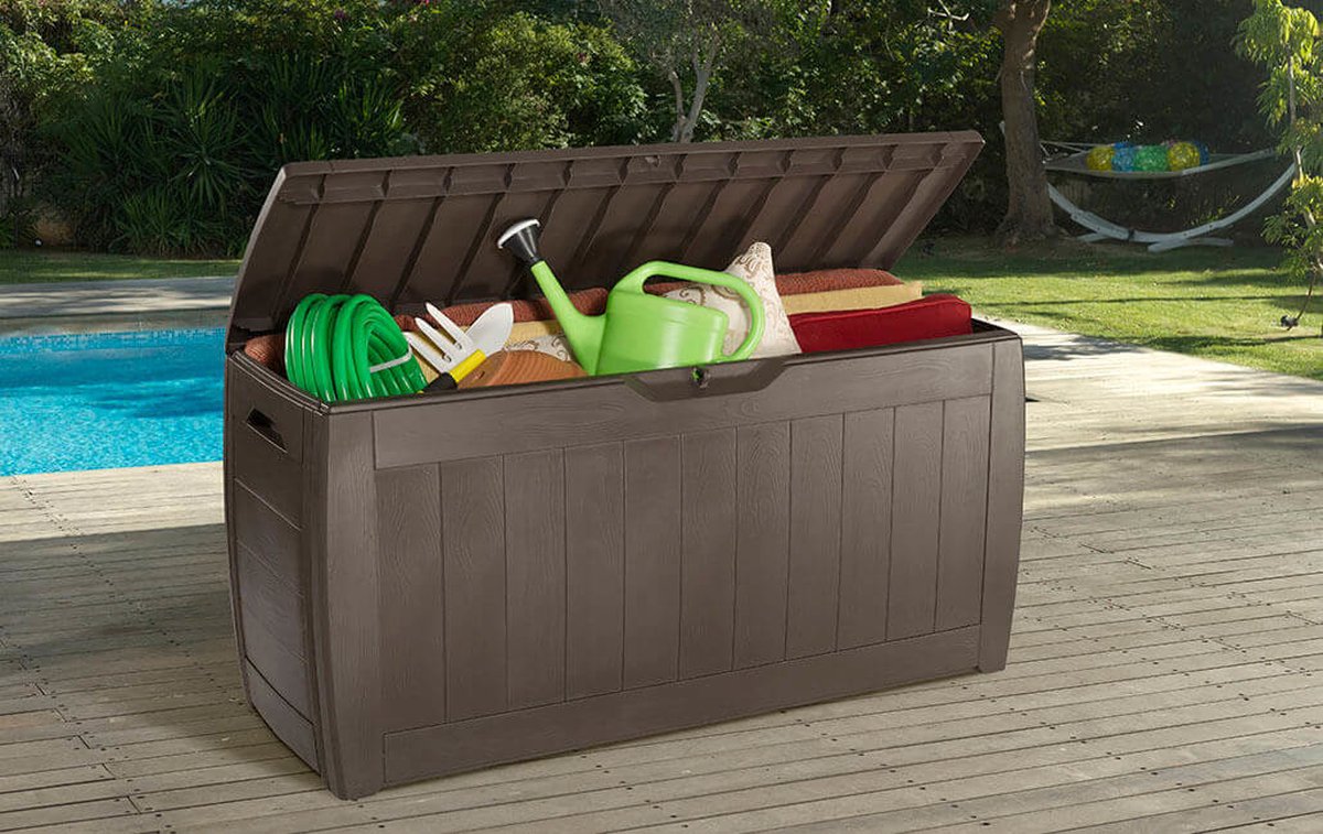 Keter Hollywood - Coffre à coussins - pour extérieur - 270L - brun