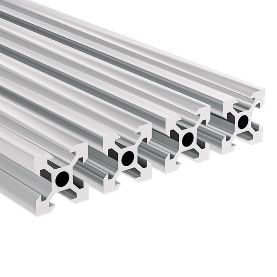 Aluminium profiel 40x40L B-type groef 10 (licht), zilver geanodiseerd. Aluminium profiel aluminium profiel 40 x 40 montage systeem profiel 50mm