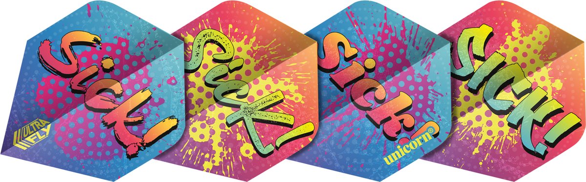 Unicorn Ultrafly SICK Graffiti PLUS - Dart Flights