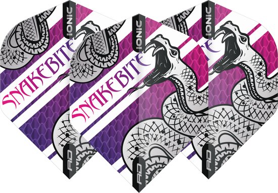 Reddragon Snakebite Ionic Coiled Snake Dart Flights - Paars van Reddragon — afbeelding 3