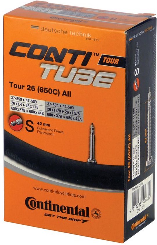 Continental - Binnenband Fiets - Frans Ventiel - 42 mm - 26 x 1 3/8 - 175 van Continental — afbeelding 2