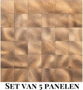 Art3dwallpanels PVC 3D Wall Panel Diamond for Interior Wall Décor, Wall Decor PVC Panel, 3D Textured Wall Panels, Pack of 12 Tiles, Antique Copper
