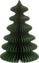 J-Line décoration sapin de Noël Vagues - papier - vert foncé/cuivre - medium