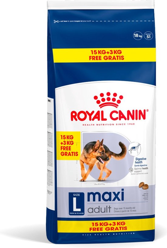 Royal Canin Maxi Adult - Hondenvoer - 18 kg Bonusbag