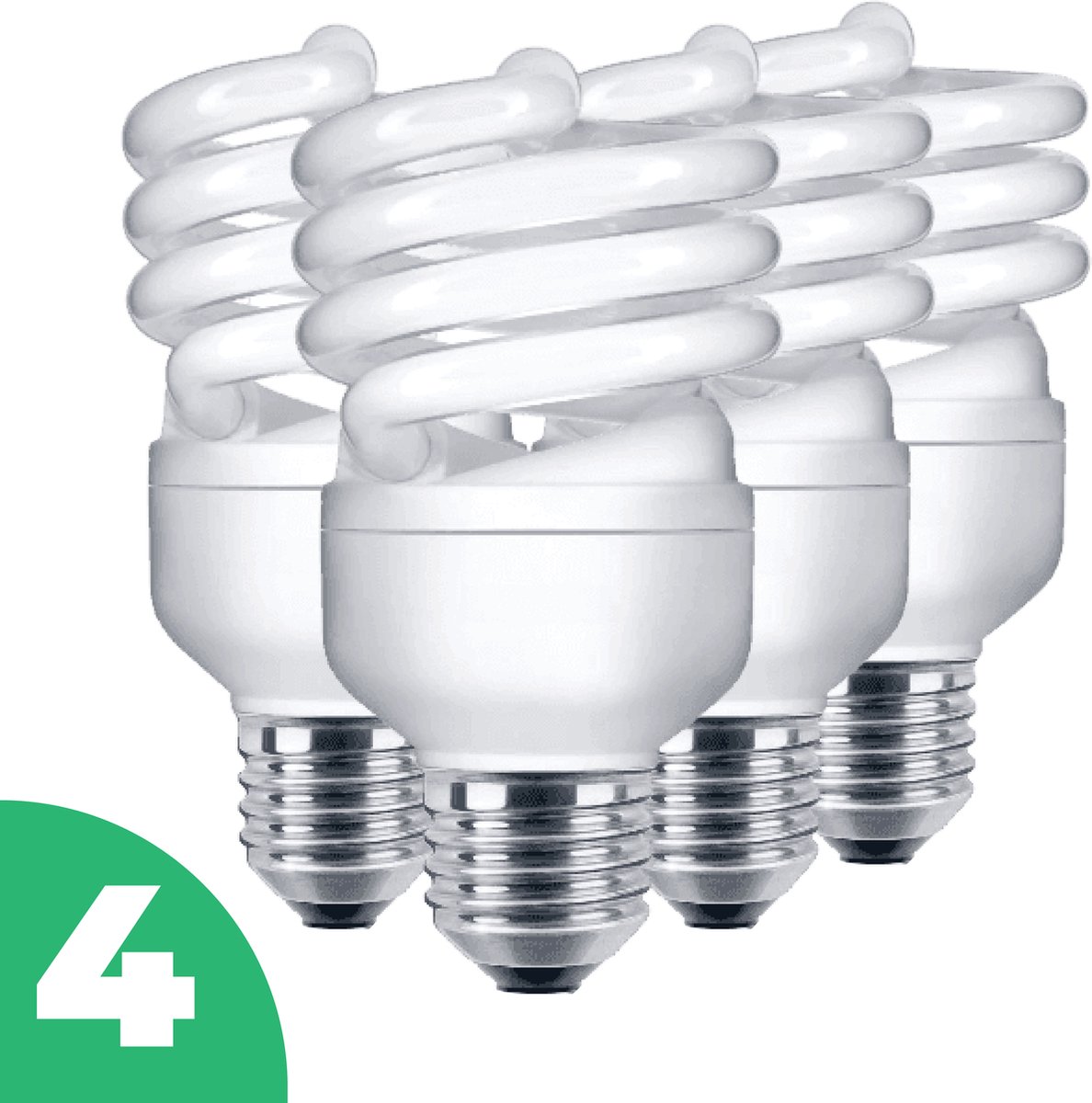 Radium Spaarlamp E27 - 23W (112W) - Warm Wit Licht - Niet Dimbaar - 4 stuks