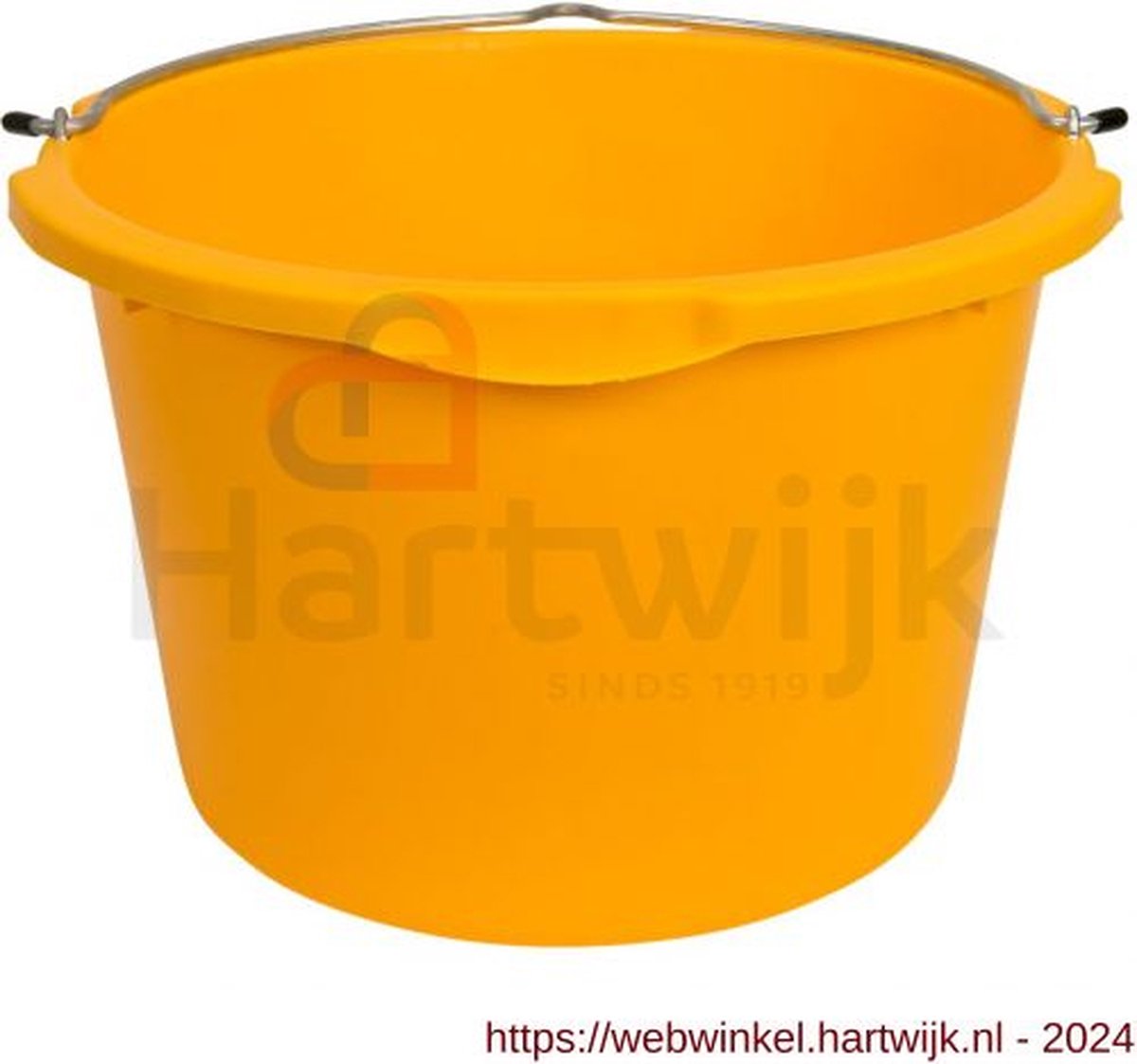 Gripline - bouwemmers - geel - 45 L